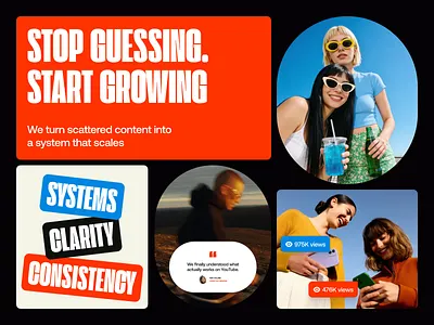 Case Study: Landing Page for Creator Growth Platform design studio landing landing page landing page design ui user experience ux webdesign website website design