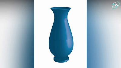 Vase Illustration adobe blue design graphic design illustration vase vector