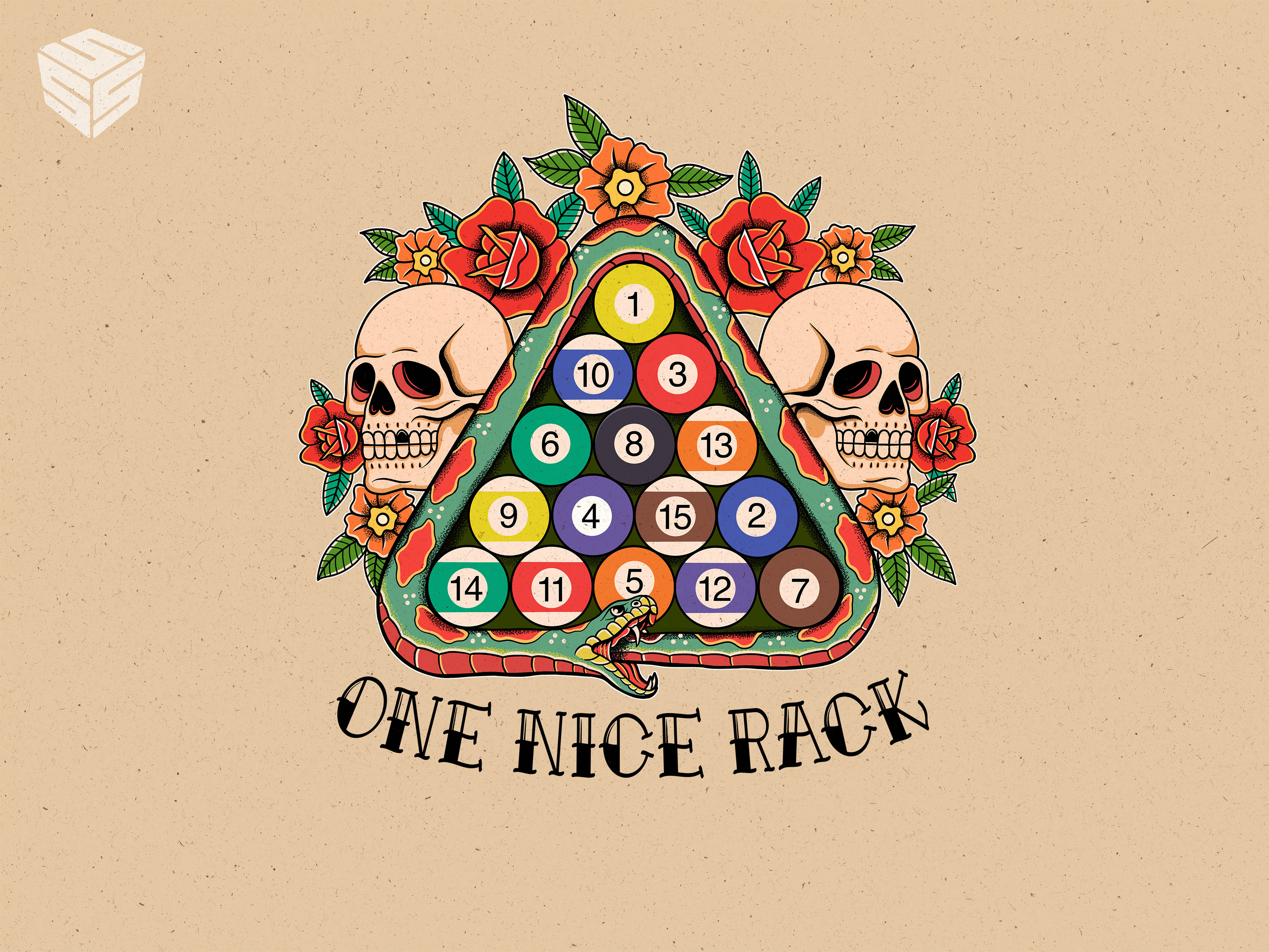 Example of Traditional Tattoo Old School Design