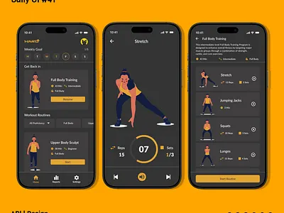 Workout/Exercise Daily UI #0041 app branding dailyui design graphic design illustration logo ui ux vector