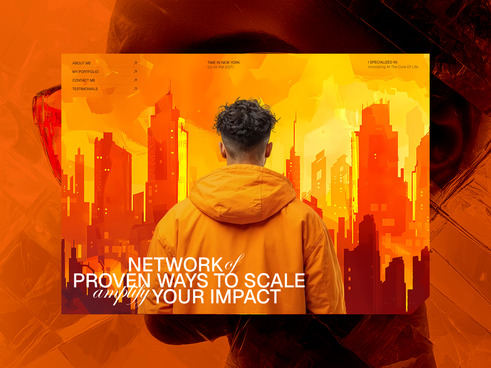 Personal Portfolio Website UI/UX Design branding landing page design modern website personal website portfolio website samero ui ui design website website design