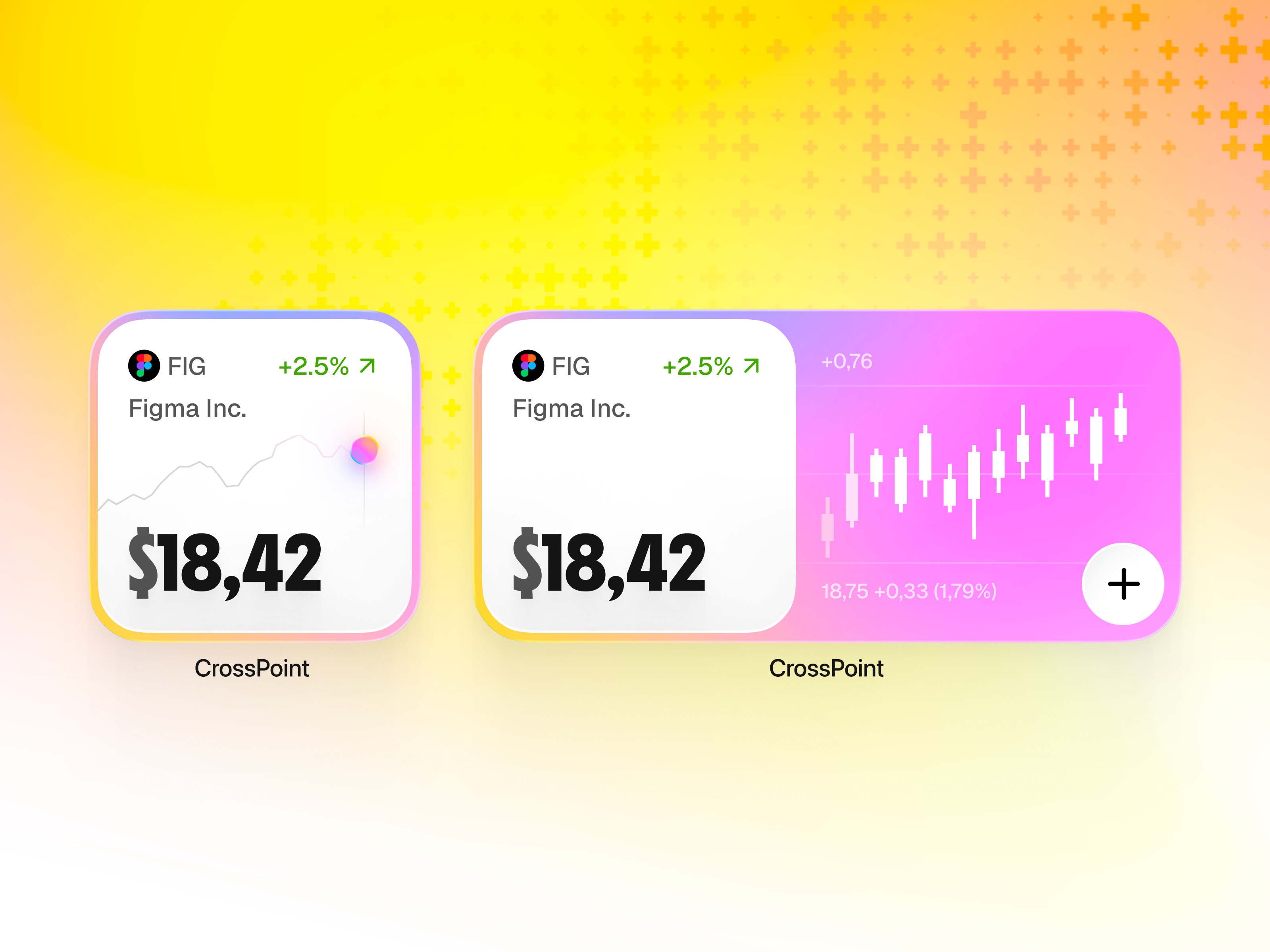 Finance app widget explorations