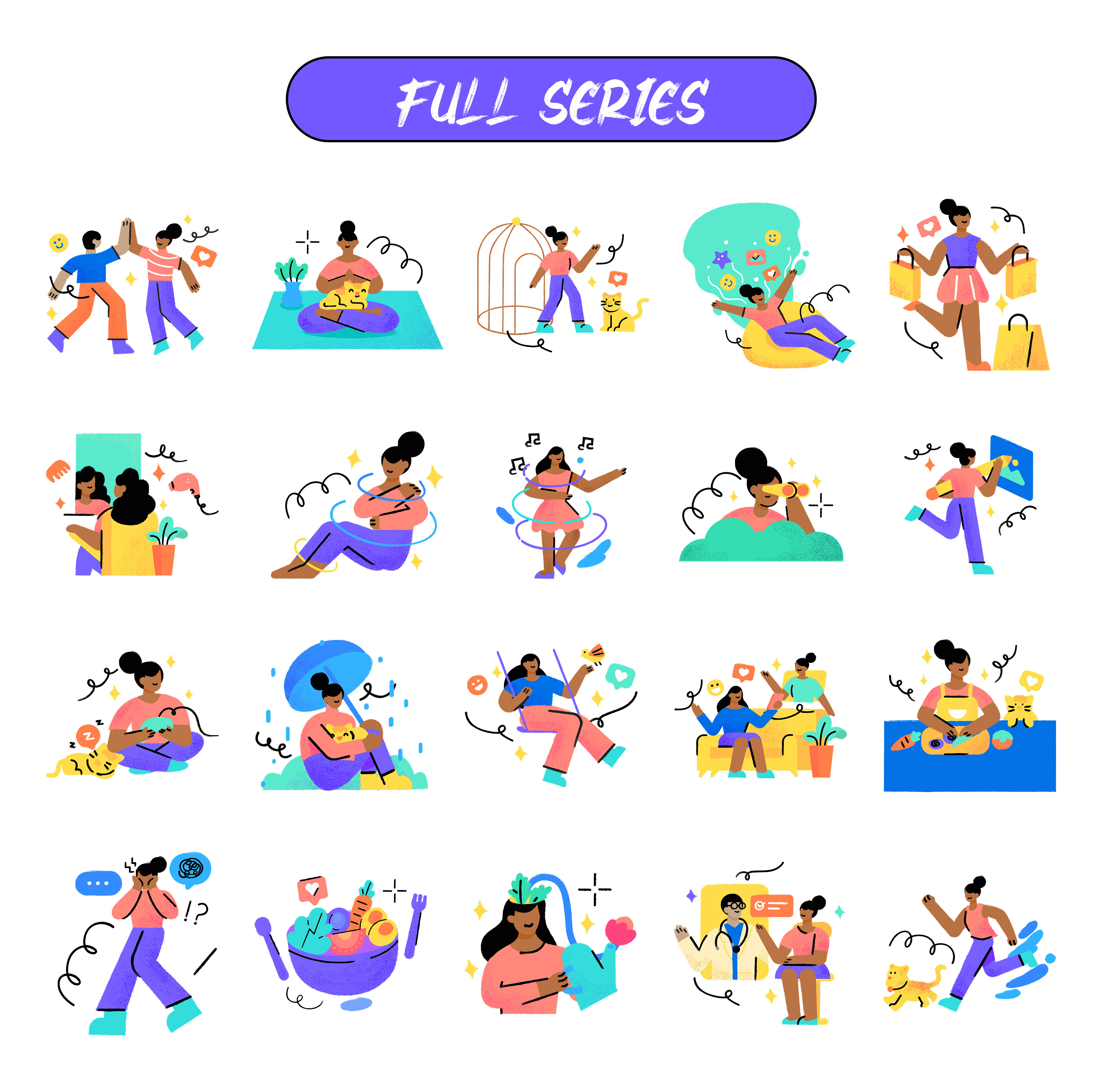 Brush Style Vector Art | Story mode branding brushstyle graphic design logo vector vectorart visual identity