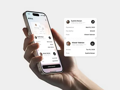 Transaction App Design app app design banking cashflow confirmation confirmation page confirmation screen design digital money finance finance app financial technology fintech mobile app mobile design money send transaction transfer ui