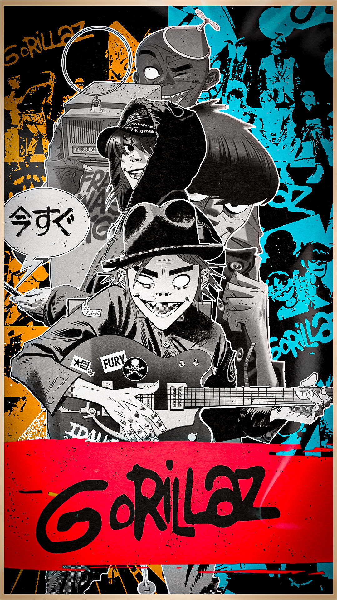 GORILLAZ POSTERS DESIGNS I proyecto personal