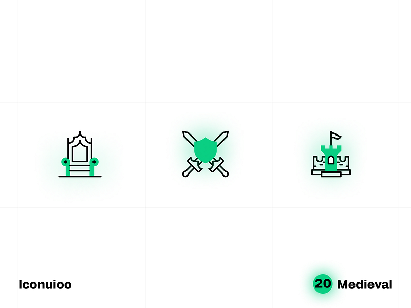 Medieval - Iconuioo adobe xd icons app icons castle figma icons icon icon pack icon set illustrator icons king kingdom line icon medieval medieval icons presentation icons sketch icons stroke icons svg icons sword throne web icons