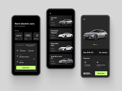 Car Rental App UI Design app design design ui uiux