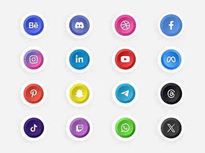 Social Media Icons app icons design resources free figma icons flat icons free design assets free icon set free icons free ui icons icon pack download icon pack free minimal icons modern icons social icons pack social media icons ui design resources ui icons ui kit free ux design icons vector icons free web design icons