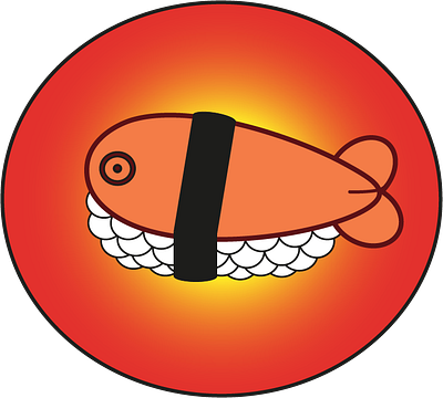 sushi icon adobe illustrator adobe photoshop design gradient graphic design icon illustration logo roll sushi sushi rolls