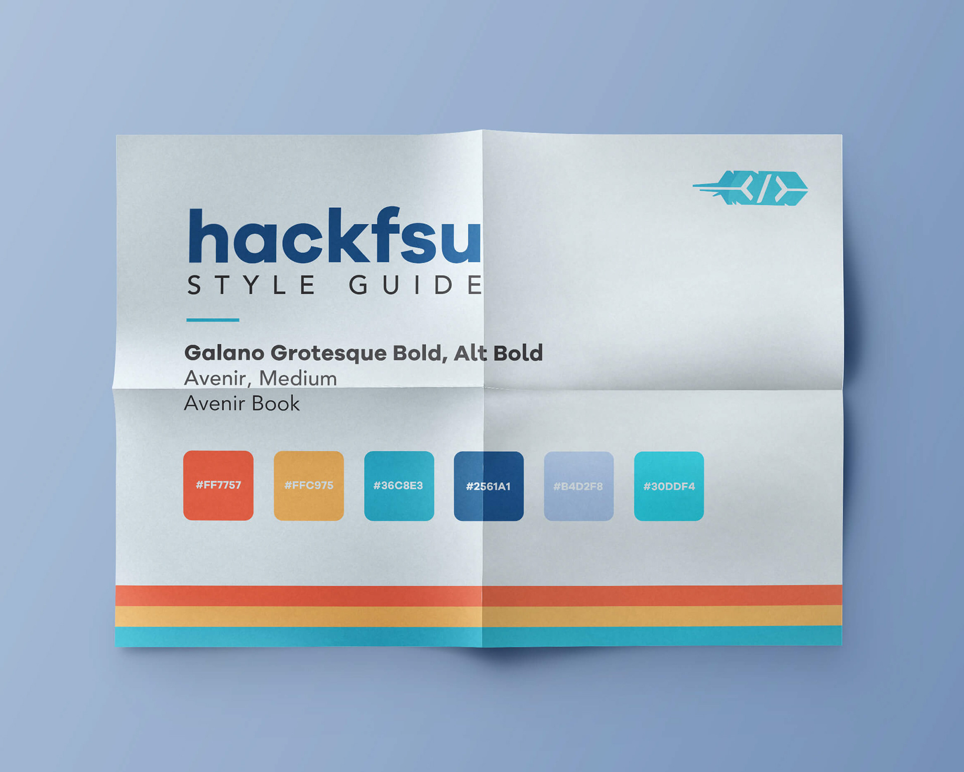 Simple Hackathon Style Guide 70s Retro