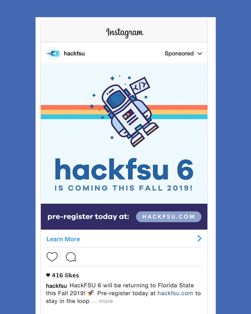 Social Media Graphic Design Hackathon Promotion