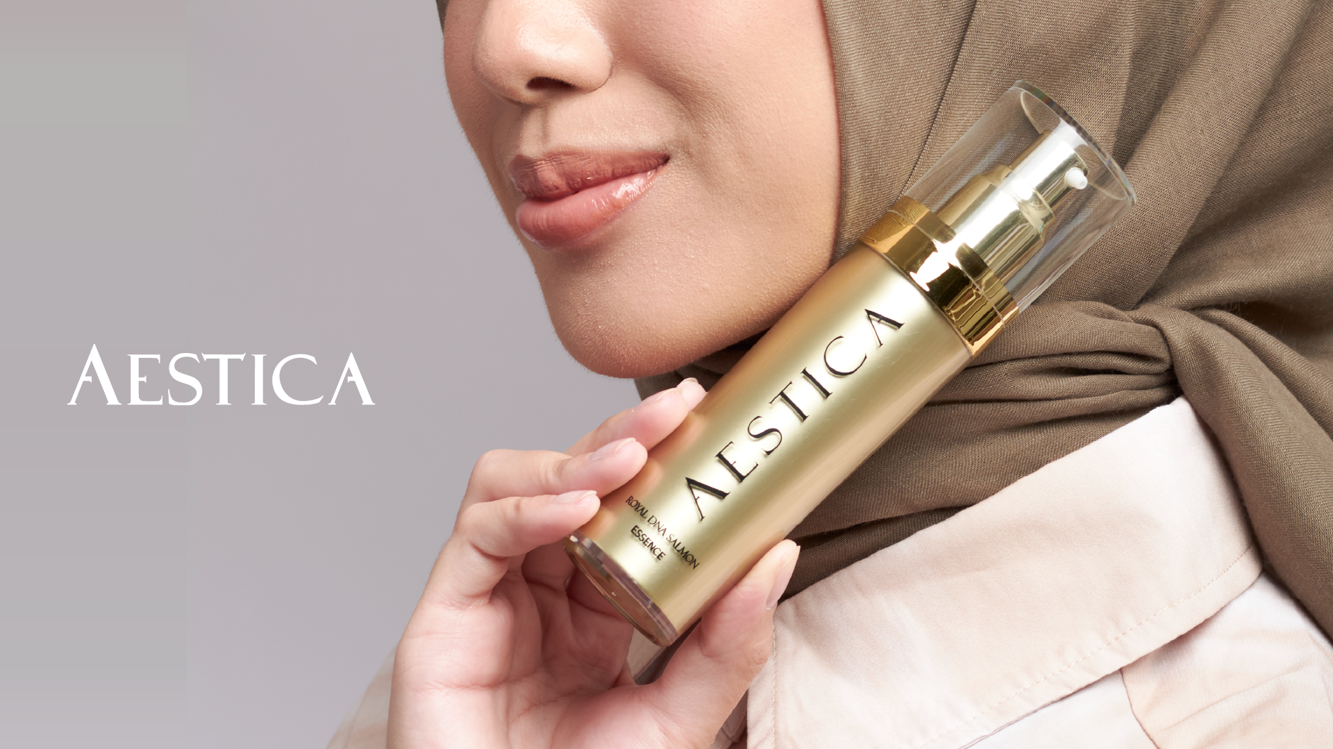 Aestica Beauty branding graphic design motion ads motion graphics simple motion simple short video social media design social media management static ads