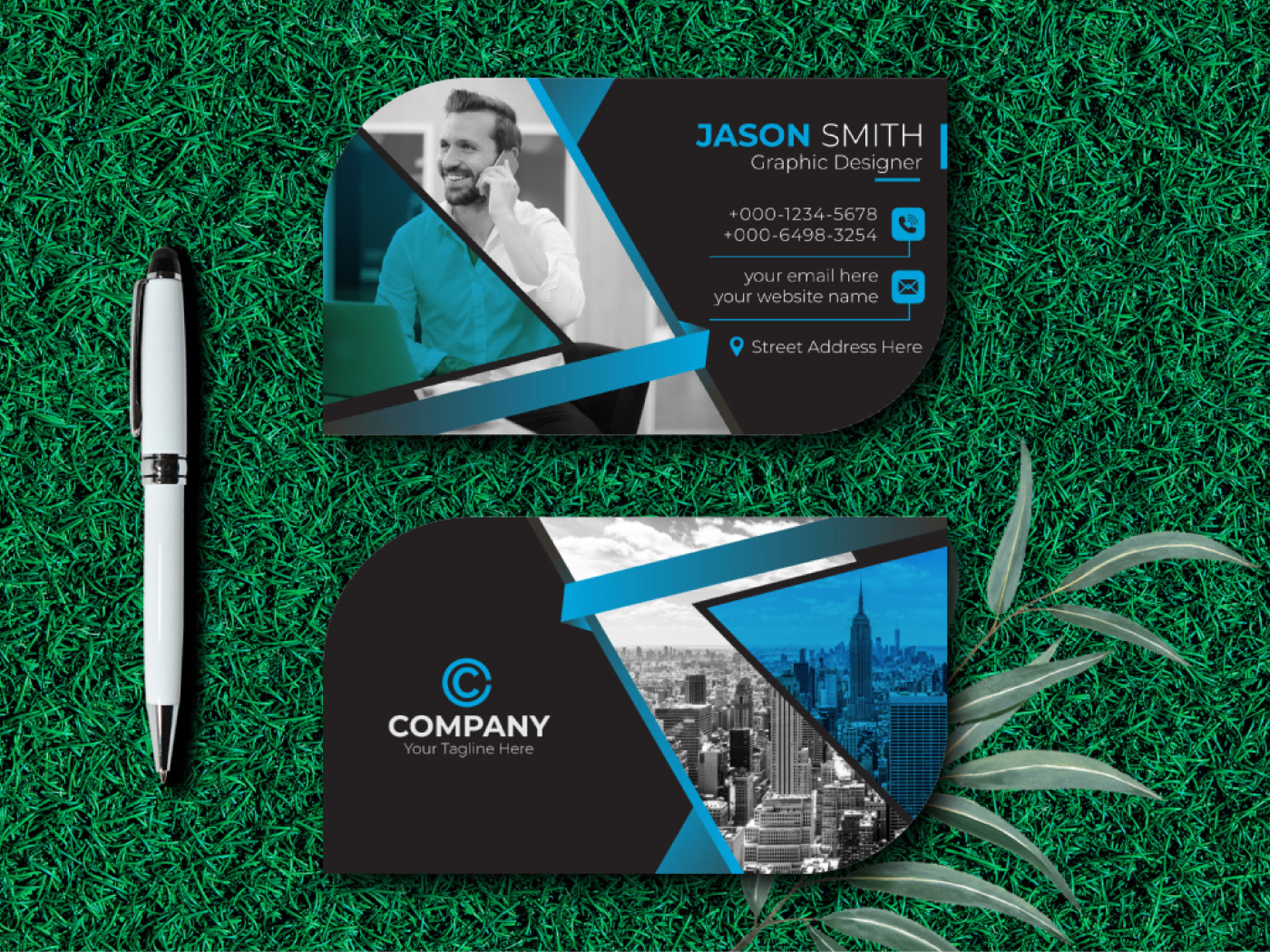 Example of Die Cut Business Card Design