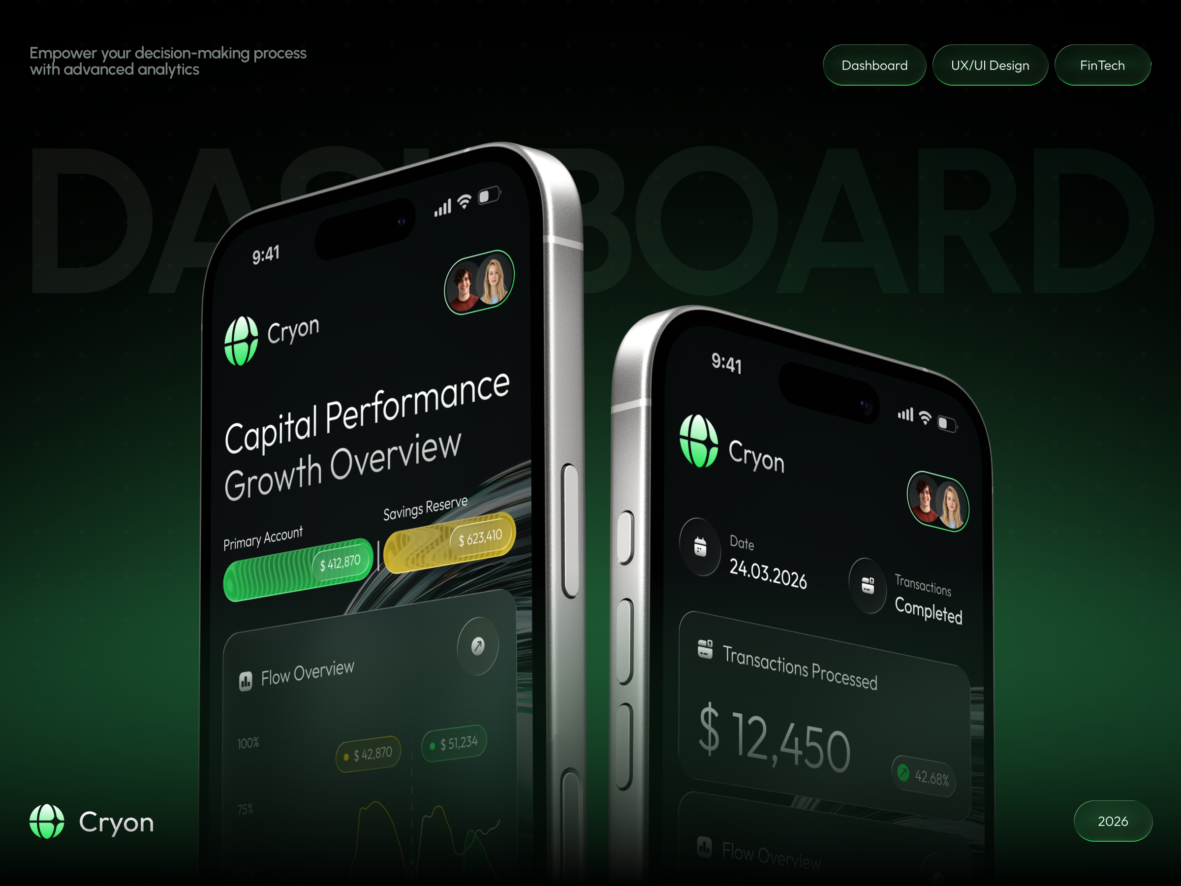 Cryon | Strategic Capital Performance & AI FinTech Dashboard app analytics dashboard b2b saas app finance app finance application finance ui design finance uiux finance ux design financial app financial application financial ui design financial uiux financial ux design fintech app fintech application fintech ui design fintech uiux fintech ux design