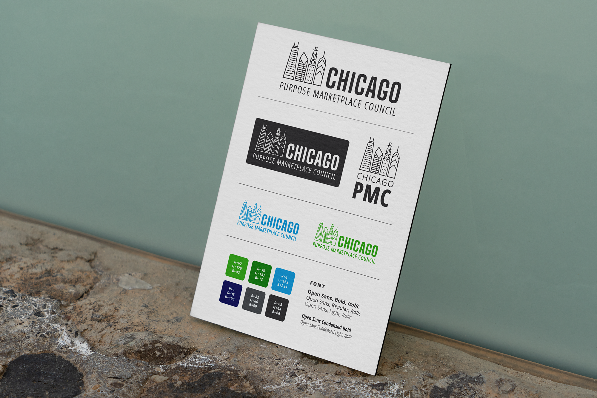 Brand Style Guide Chicago Skyline Logo
