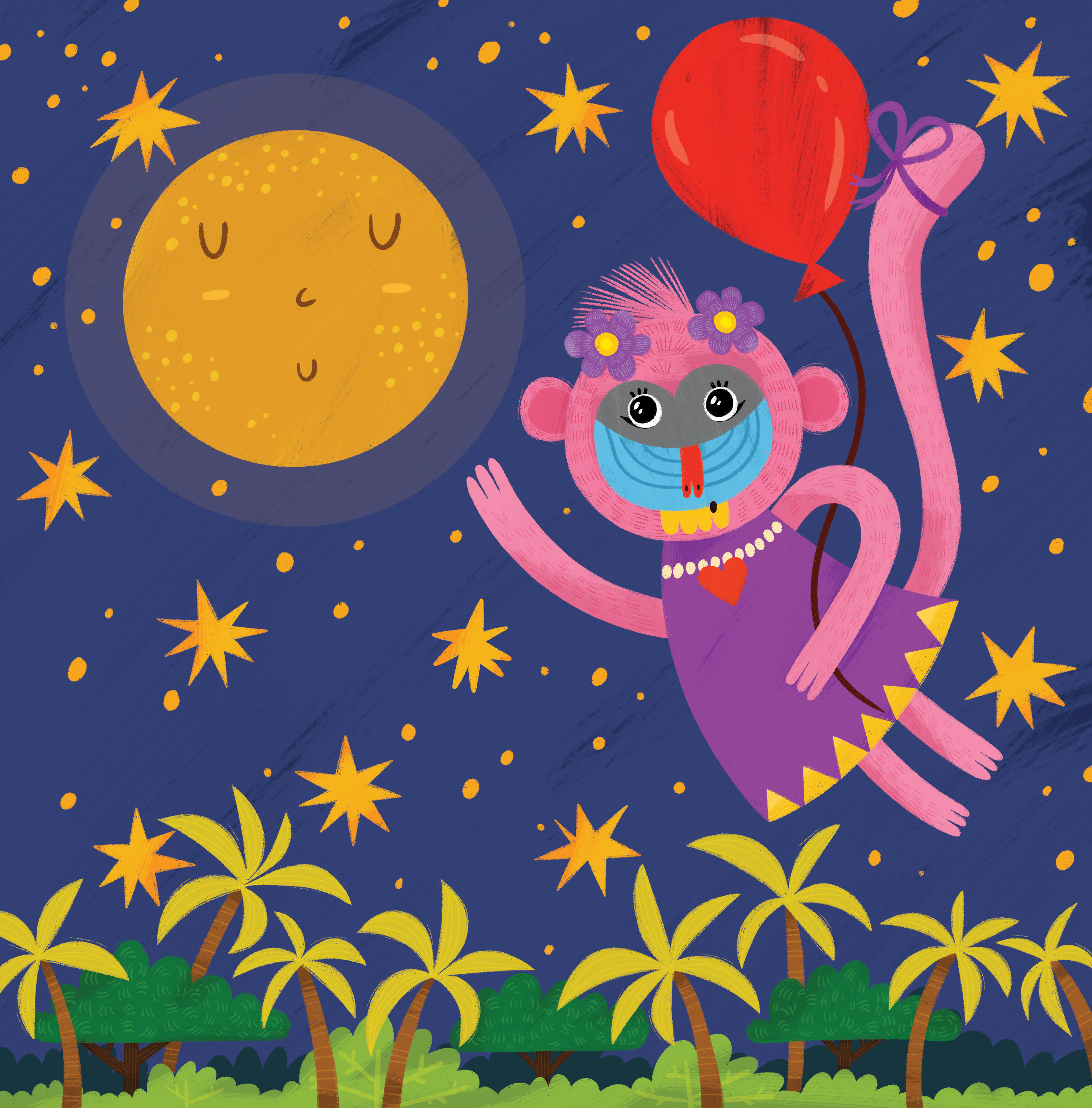 Pink BABOON Picture Book animals baboon book book illustrator children childrenillustration graphic design illustration illustrator picture book