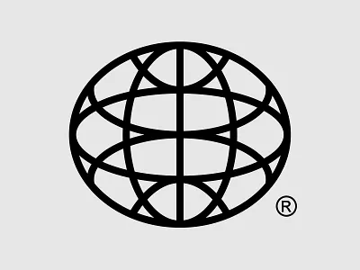Bhuana earth globe line art logo simple