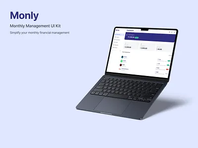Monly — Financial Management Dashboard & UI Kit app design atomic design banking components dashboard dashboarddesign data visualization design system designsystem figma finance fintech saas ui ui kit web design