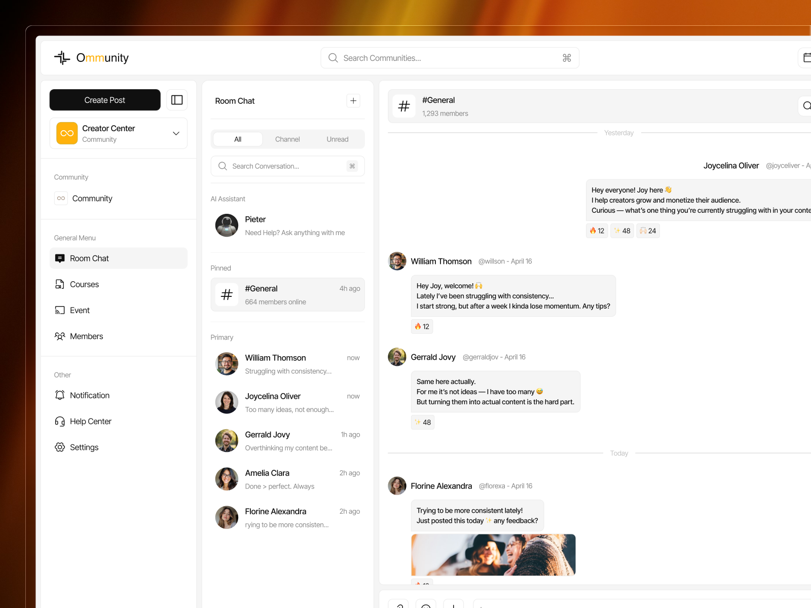AI - Private Message Community ai ai powered chat dashboard clean community cool dashboard design illustration light message platform private ui uiux ux webapp