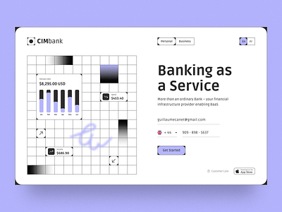 Banking Web App Concept app bank banking design finance finance app fintech ui ux web app