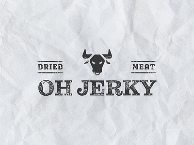 OH JERKY logo 2d branding design detail illustration logo vector