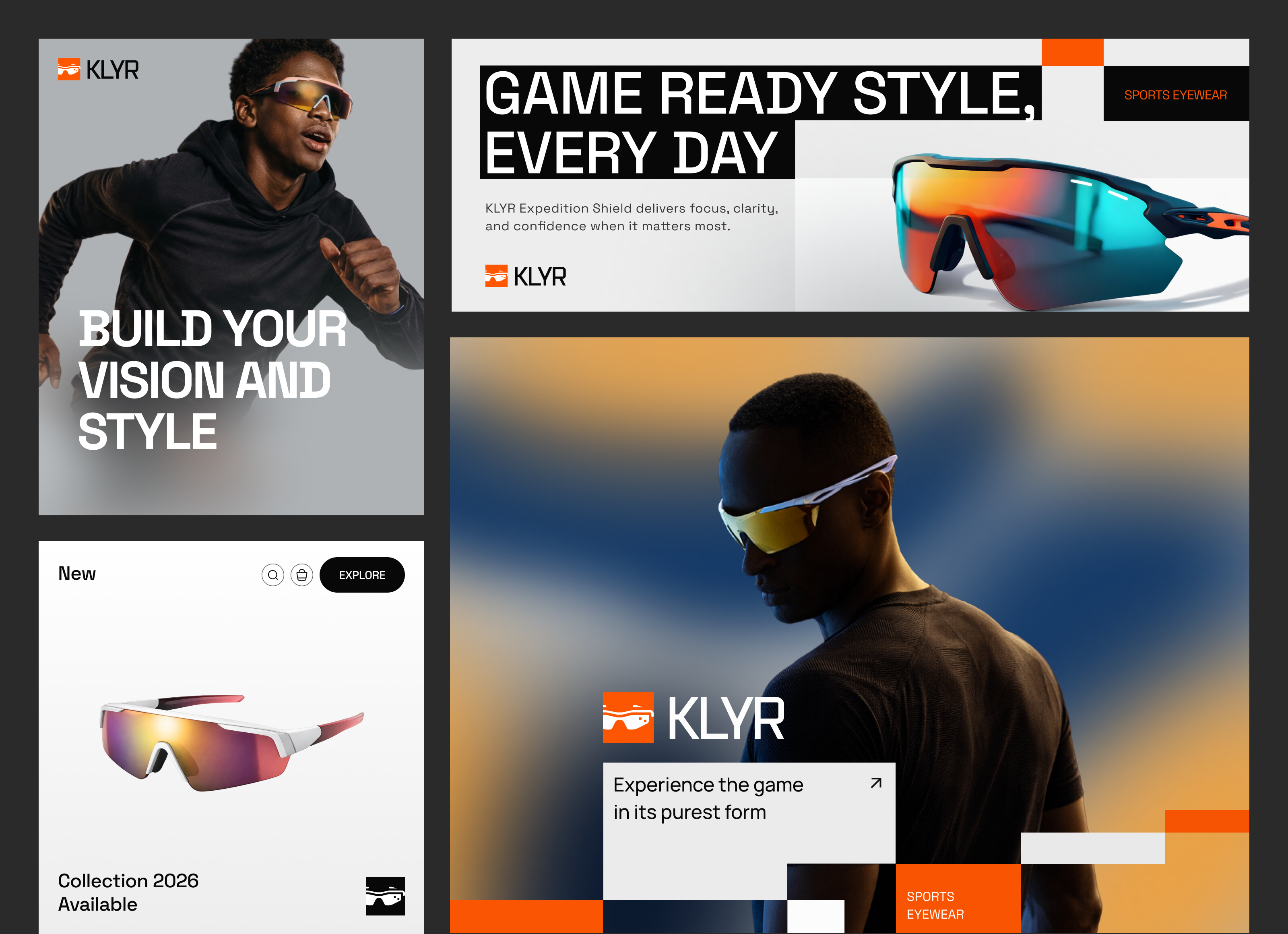 KLYR Sports Eyewear Branding brand identity branding design identity logo logo design logotype product productdesign service sports eyewear sports eyewear product startup