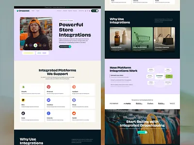Dropzaar - Website design accessories ai driven web design ai ux design ai website design b2b web design designer dropshipping dropshipping website ecommerce ecommerce website design integration integration page landing page product gallery saas shop store shopify store webdesign web design website