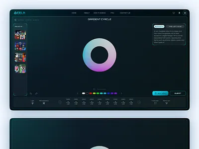 Cela- concept design- 3D NFT customization 3d app blockchain concept design desktop nft ui ux web app