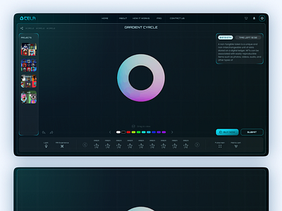 Cela- concept design- 3D NFT customization 3d app blockchain concept design desktop nft ui ux web app
