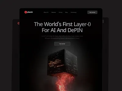 AI Landing Page ai ai landing page ai landing page design ai platform ai startup ai website depin landing page landing page ui saas technology uiux web design web3