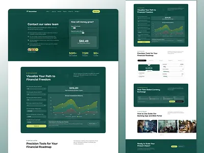SecureVest – Loan Application & EMI Calculator | tools UI animation bank template branding design emi calculator financial calculator graphic design loan criteria explorer loan eligibility tool roi calculator ui uiux vector web design website design