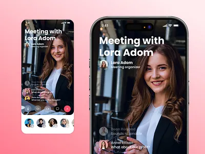 Meeting Organizer Application. appdesign branding creativedesign design figma illustration logo moderndesign ui ux