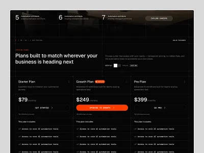 Nexmind Website agency dark interface landing landing page portfolio pricing template ui