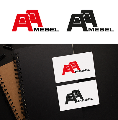 A-A mebel logo design (2 variant) adobe illustrator adobe photoshop branding design graphic design illustration logo vector
