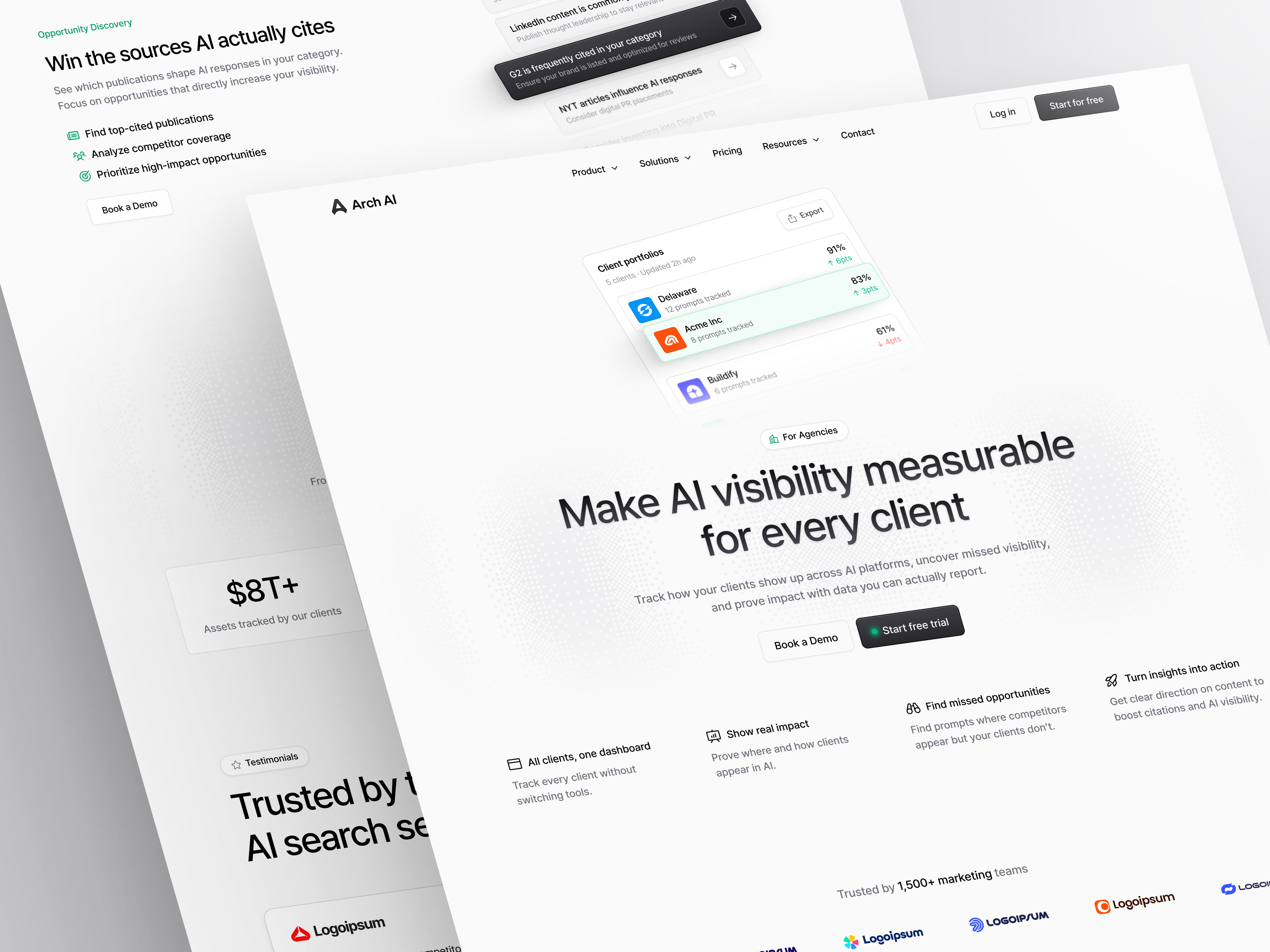 Arch AI: AI Search Visibility & Analytics Platform - Solutions