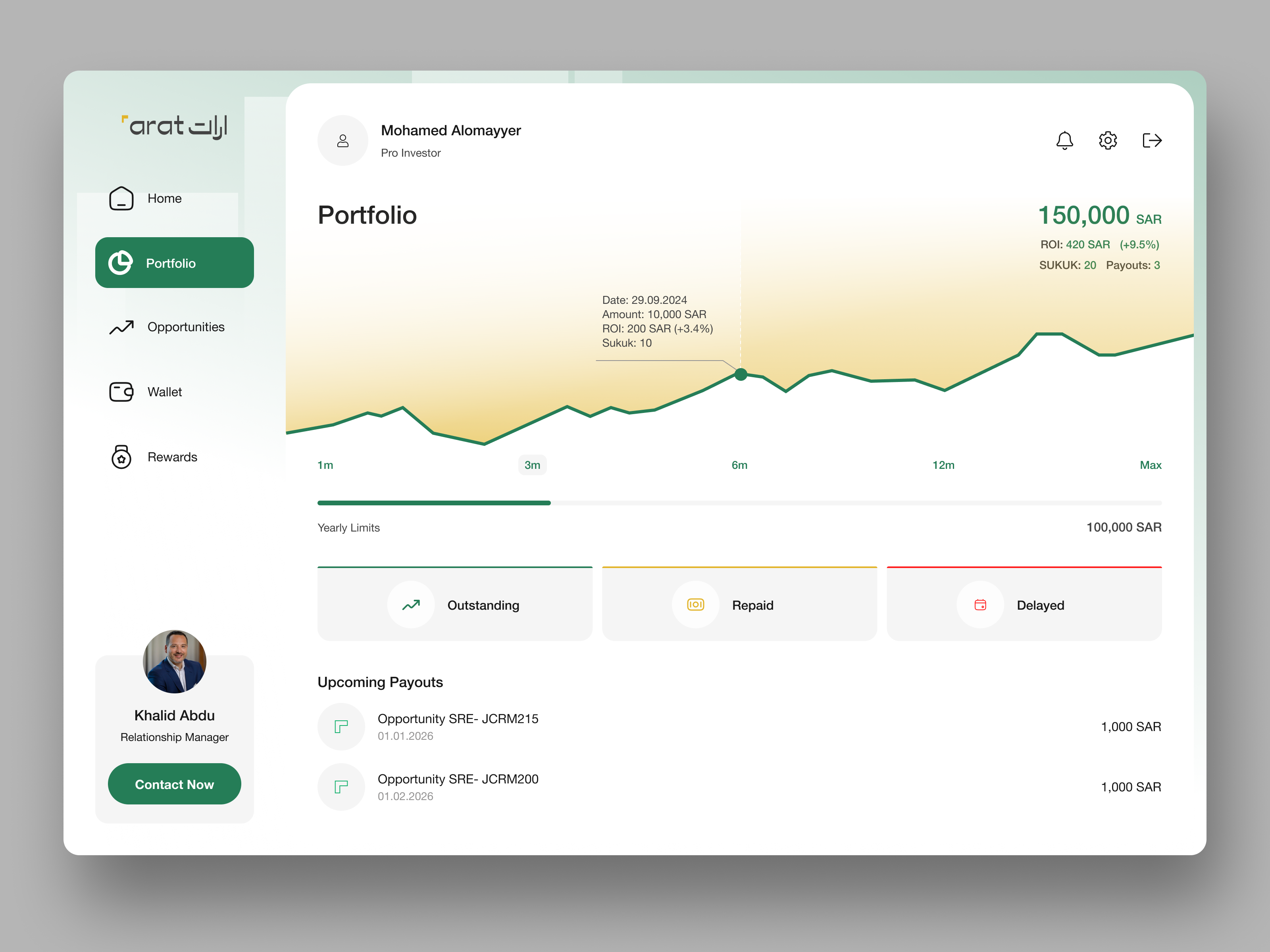 Investment Portfolio UI