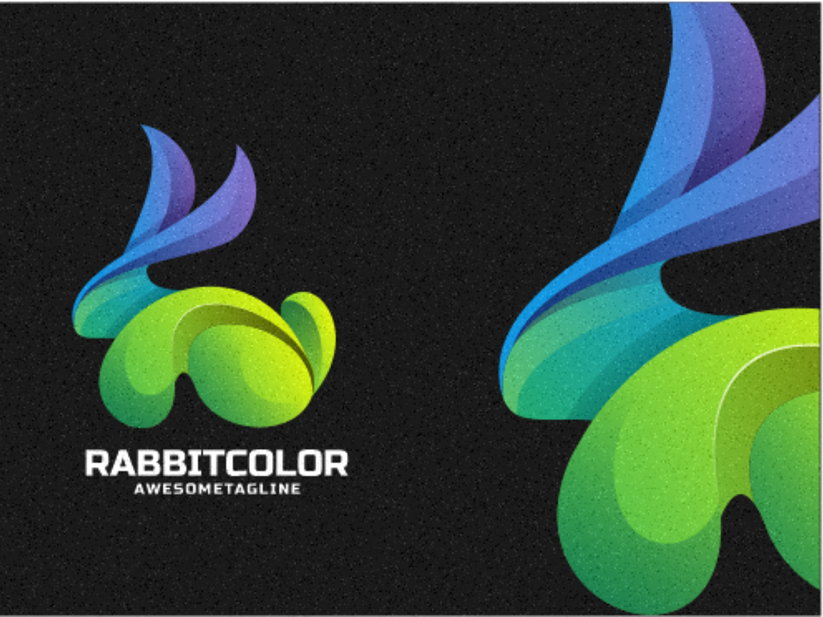 Rabbit Color Logo Design by Dartnov_std on Dribbble