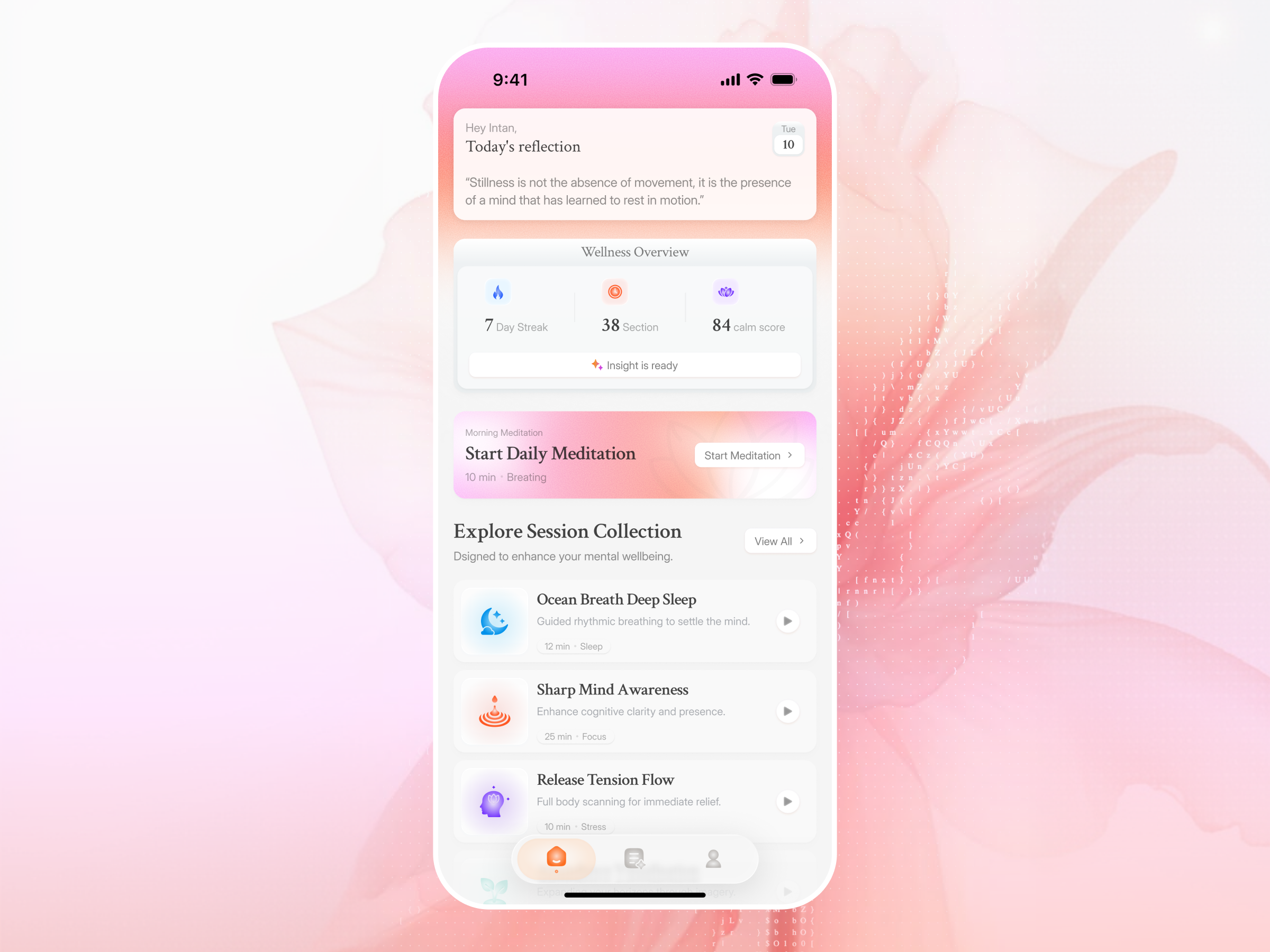 AI Mental Health app ai ai mental health app app application apps figma mental health mobile design modern product design soft ui uiux user experience user interface ux