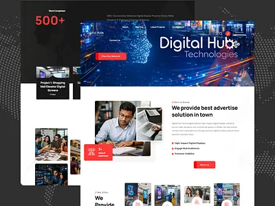Modern IT Agency Website Design (CRO-Focused UI/UX for Digital G agency website business website clean design conversion rate optimization corporate website cro design digital agency it company website landing page design mobile responsive modern ui portfolio website responsive design startup website ui design ui ux design user experience web design web development website redesign