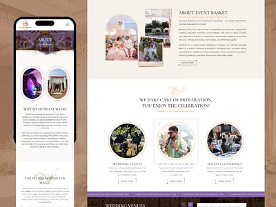Event Basket – Crafting a Premium Event Booking Experience branding event website figma graphic design landing page logo modern website responsive design ui ui ux ux design web design website design