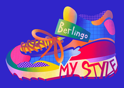 Иллюстрация для бренда Berlingo art branding design digital fashion graphic design illustration sport typography иллюстрация принт спорт
