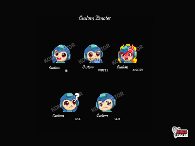 Custom Twitch Emotes cartoon design emoji emote emotes illustration twitch twitchemote twitchemotes