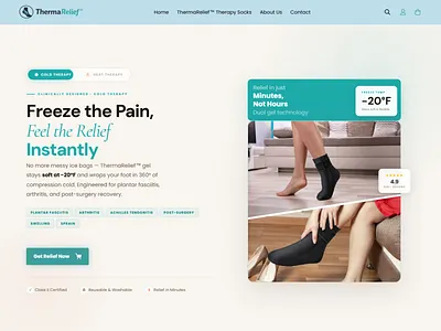High-Converting Shopify Pain Relief Product Page (CRO-Driven Hea conversion rate optimization cro design dtc brand ecommerce design health product high converting landing page mobile responsive modern ui one product store pain relief premium design product page design sales page shopify design shopify development shopify website ui ux design user experience web design