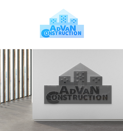 Advan Construction logo design adobe illustrator adobe photoshop branding design graphic design illustration logo vector