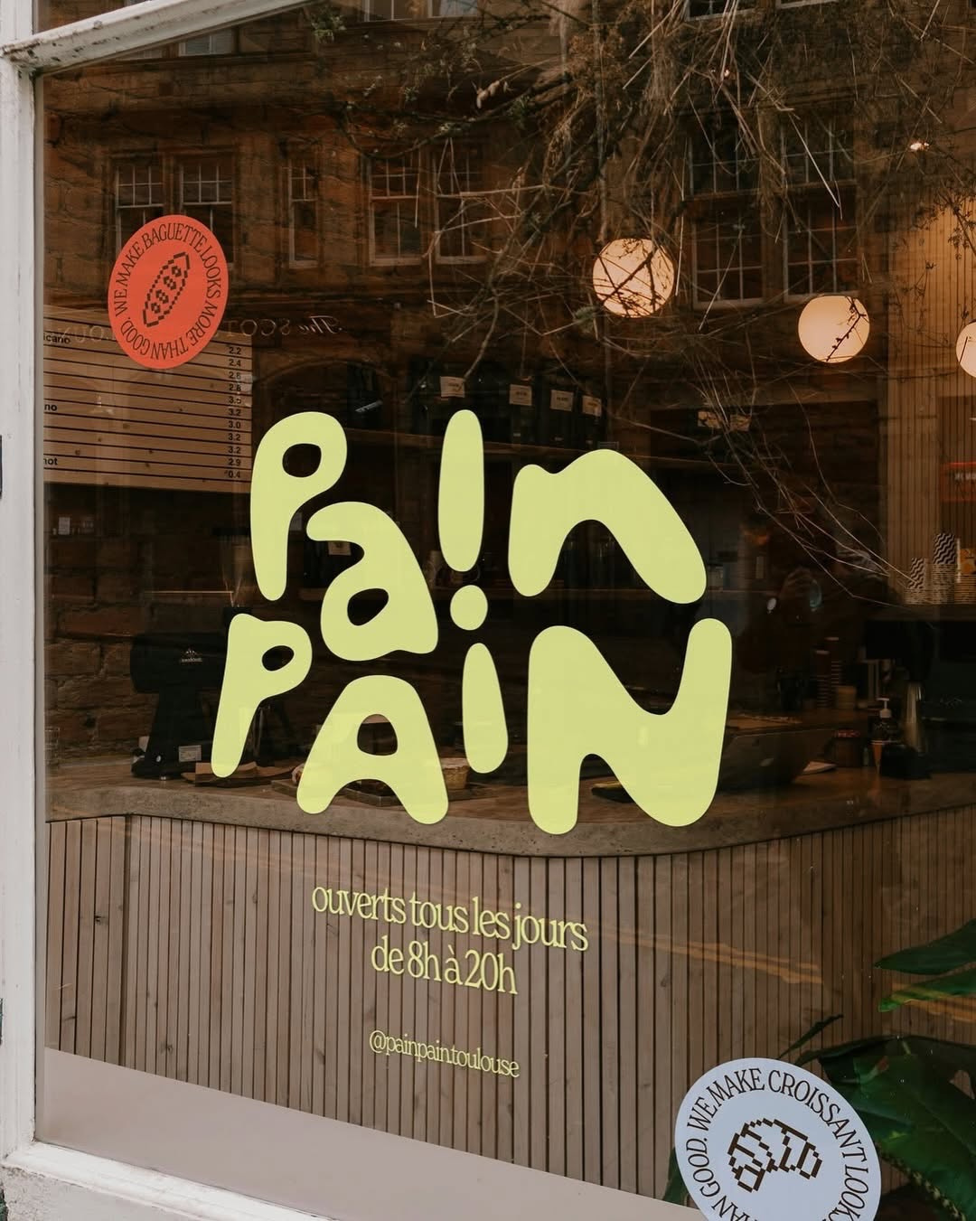 Pain Bakery Identity bakery branding cafe design download identity label logo psd restaurant storefront template typography