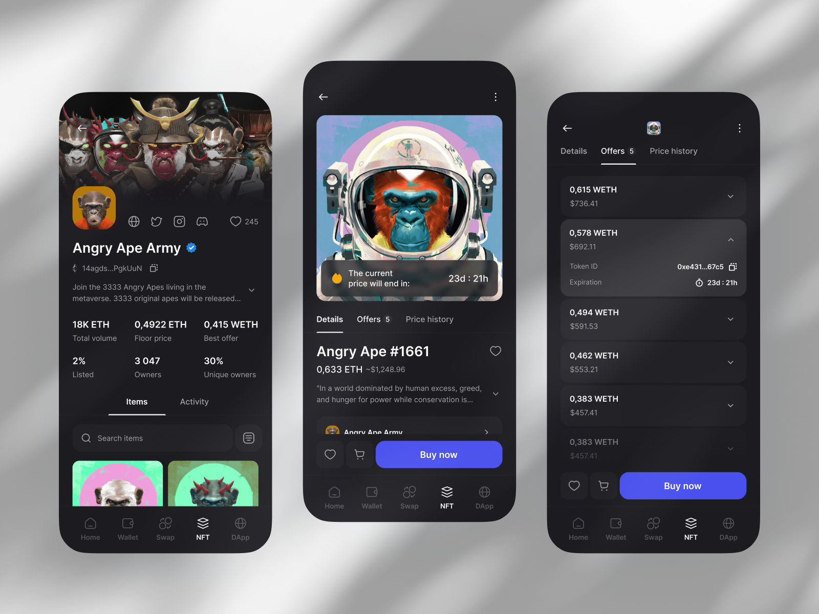 NFT Marketplace app app bank banking banking app bitcoin blockchain crypto crypto wallet cryptocurrency design finance mobile app nft ui ux wallet wallet app web web3 website