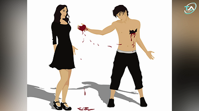 Proposal Illustration adobe blood design graphic design heart illustration proposal romantic vector
