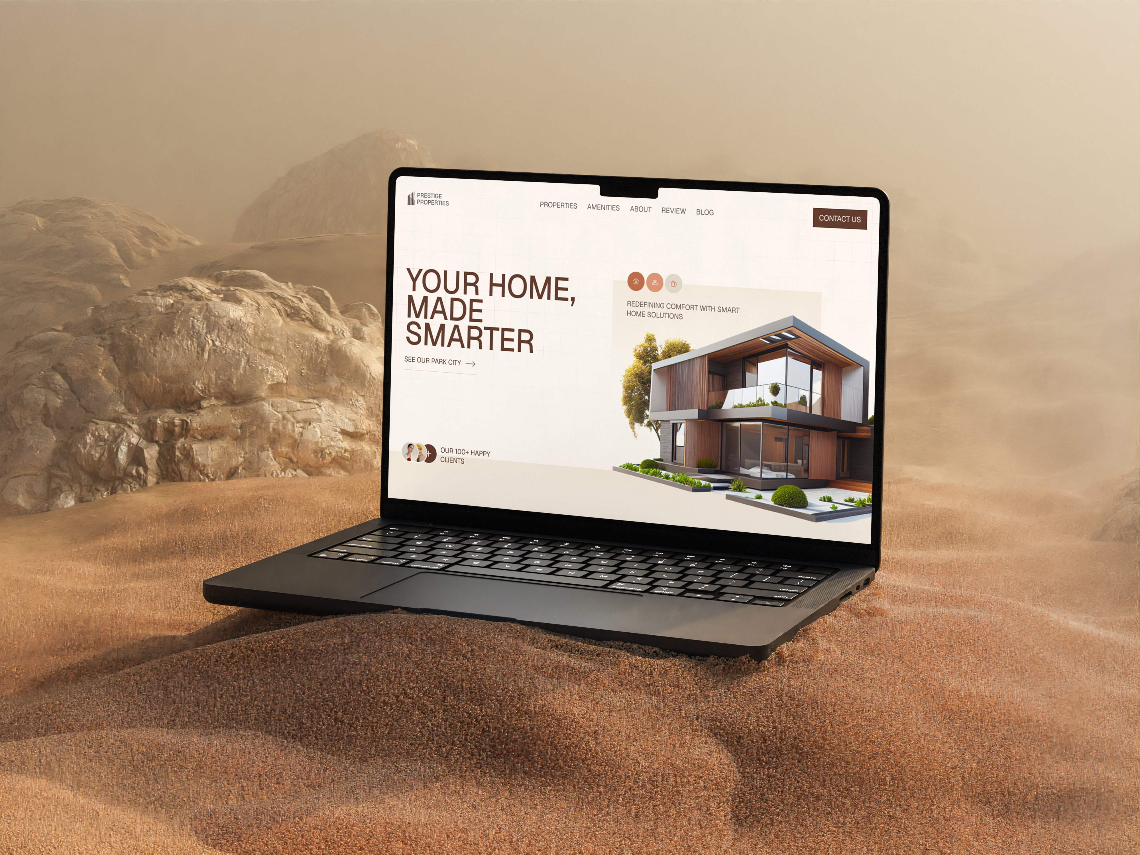 Real Estate Website UI/UX Design branding city website landing page design modern website real estate website samero ui ui design website website design