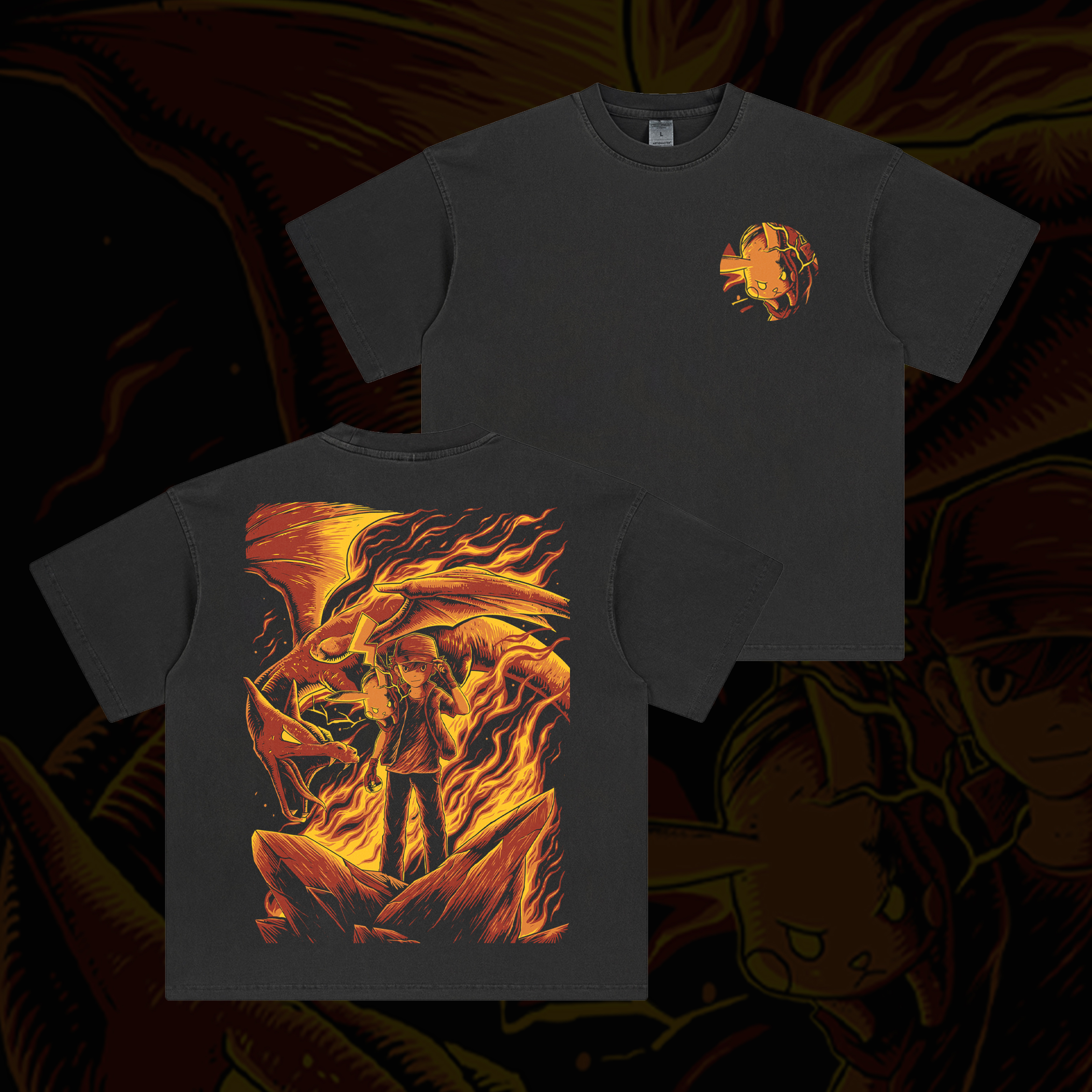 Ash Pokemon anime artwork branding cover art cover design design fanart graphic design illustration pokemon poster