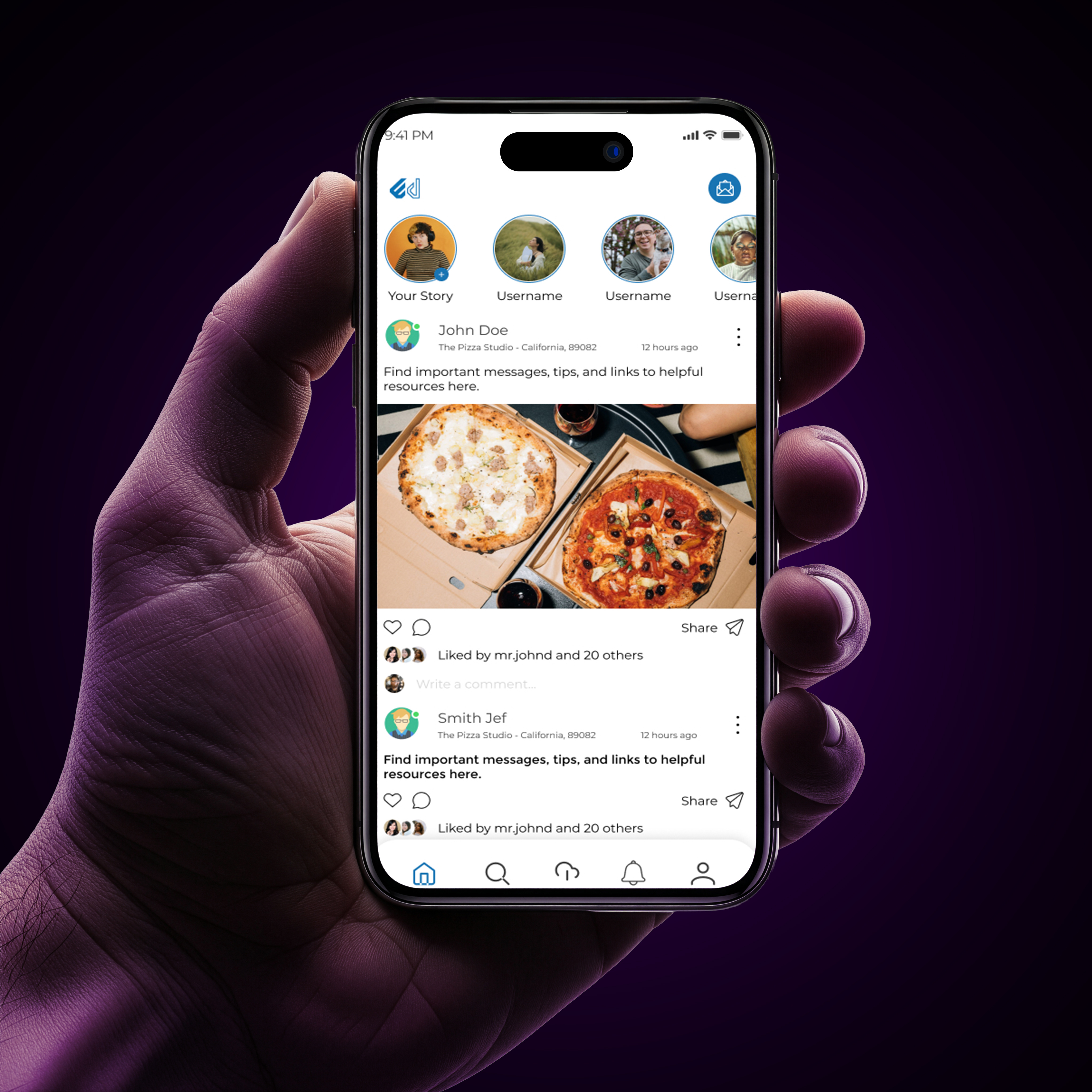 Example of Mobile App UI UX Design Saa S & Startup